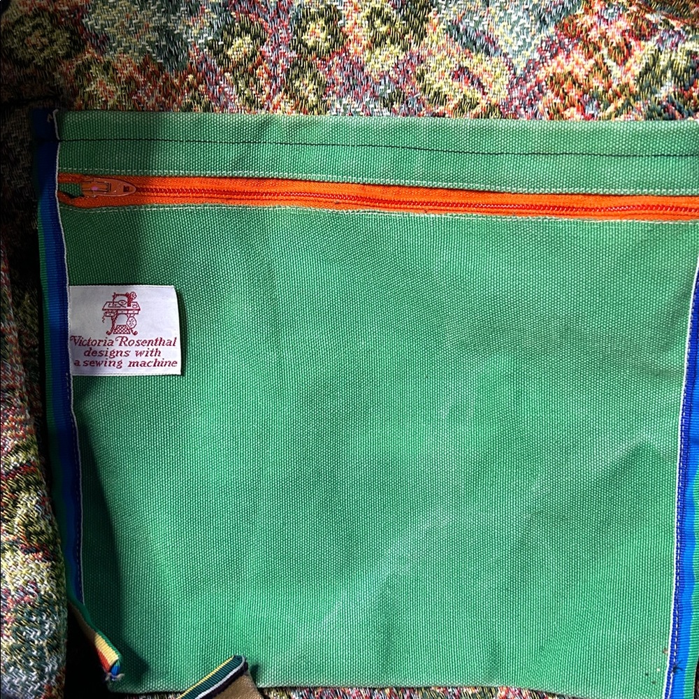 Vintage Victoria Rosenthal Design Floral Tapestry Weekender Bag - Picture 11 of 16